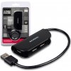 AXAGON HUE-X4B, 4x USB2.0 READY náboj, čierny