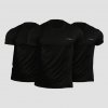 GymBeam tričko TRN 3Pack Black 3pack