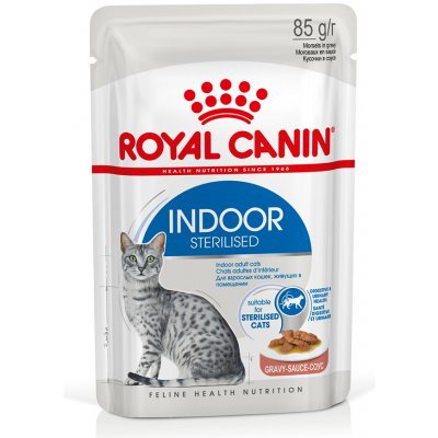 Royal Canin Indoor Sterilised v omáčke - 48 x 85 g