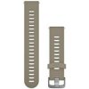 Remienok Garmin Quick Release 20mm, silikonový béžový Sandstone, stříbrná přezka 010-11251-0Z