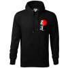 Judo Japan vlajka - Mikina pánska Cape s kapucňou - XL ( Čierna )