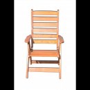 Záhradná stolička a kreslo zahradní židle, křeslo RUSTIKA dřevěná, polohovací