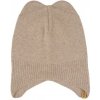 Vlnka Detská vlnená čiapka Extrafine Merino s kašmírom hnedá veľkosti oblečenia M