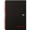 OXFORD Black n´Red Notebook A5, 70 listov, linkovaný