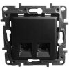 Zásuvka 2xRJ45 6 FTP legrand niloe step čierna