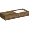 Kompaktná doska pod umývadlo s umývadlom Intedoor TRENTA Compact dub x 90 cm až 160 cm x 50 cm S výrezom