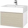 Dreja Umývadlová skrinka VARIANTE SZZ 60 pre úmyvadlo Duravit Vero - N01 Biela lesk / D04 Dub