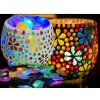 Mozaiková LED lampa gemstones - svietnik KEG KVETY JOY