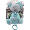 Teddies Medveď koala hrkálka plyš 19cm záves zelený
