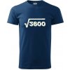 Narodeniny odmocniny 60 - Klasické pánske tričko vyššej gramáže - XL ( Polnočná modrá )