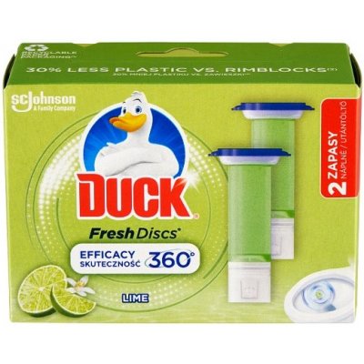 Duck Fresh Discs Čistič WC limetka náplň 2 x 36 ml (72 ml)