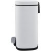 NIMCO Hranatý odpadkový kôš s vyberateľnou nádobou, biely mat KOS 8005-05