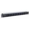 Intellinet PDU distribučný panel, 8x zásuvka C13, 1U rack, 2m odpojiteľný kábel, ochrana proti pádu (163651)