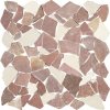 Mramorová Kamenná mozaika Biancone & Rosso Verona 30,5x30,5 cm