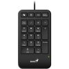 Genius NumPad 125, Klávesnice, numerická, drátová, slim design, Copilot klávesa, USB-C, černá 31300019401
