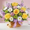 Diamantový obraz Kytica kvetov v košíku