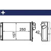 MAHLE ORIGINAL Výmenník tepla vnútorného kúrenia AH 67 000S