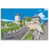 Maľovanie podľa čísel - Hrad Karlštejn 02 - 120x80 cm, bez dřevěného rámu - výroba CZ
