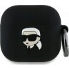 Karl Lagerfeld puzdro gumené Apple Airpods 4 KLA4RUNIKK čierne