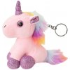 Plyšový jednorožec prívesok ružový