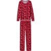 esmara Dámske velúrové pyžamo červená 100395510