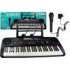 Lean Toys Čierne Elektrické klávesy s mikrofónom