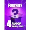 EPIC GAMES Random FORTNITE SKIN / ITEM 4 Keys DLC (PC) Epic Key 10000302888005