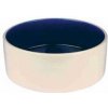 Keramická miska - krémová/modrá 1 l/o 18 cm