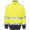 Payper VISION Reflexná fleecová mikina 3XL, Fluorescent yellow-Navy blue