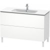 Duravit L-Cube skrinka 122x48.1x70.4 cm kúpeľňová skrinka pod úmývadlo stojaca biela LC662801818