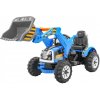 GIGA elektrický traktor Kingdom modrý (Detský buldozér)