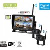 Cúvacie kamery s monitorom bezdrotove s nahravaním na SD - 2x AHD wifi kamera + 7