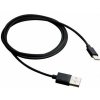 Canyon CNE-USBC1B, 1m kábel USB-C / USB 2.0, 5V, 1A, priemer 3.5mm, PVC, čierny
