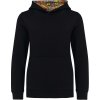 Kariban Mikina Kariban K4014 s kapucí, dětská COT20K014ze5w3-black/skate Černá 10-12