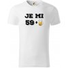 Je mi 60 pivo - Tričko z organickej bavlny - 2XL ( Biela )
