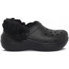 Crocs Nazuvky Classic Platform Fuzz Lined Čierna