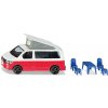Siku Super 1922 VW T6 Kalifornia s pohyblivou strechou a príslušenstvom 1:50