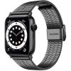 eses Kovový remienok pre Apple Watch s trojitým prúžkom - Čierny 42mm, 44mm, 45mm, 49mm