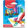 Voskovky, trojhranné, 12 farieb, Wax, MAPED Color'Peps