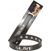 Obojok s nápisom Slave X Play Collar Slave
