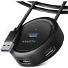 Axagon HUE-P1AL, 4x USB 3.2 Gen 1 ROUND hub, USB-A HUE-P1AL