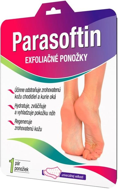 Parasoftin exfoliačne ponožky pre zjemnenie a hydratáciu pokožky nôh 1 pár  od 6,25 € - Heureka.sk