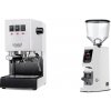 Gaggia New Classic EVO, white + Eureka Atom W 75, white