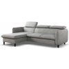| Rozkladacia rohová sedacia súprava do L NISA, šedá, ľavá, s úložným priestorom | PR0002