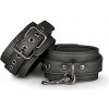 Easytoys Fetish Collection Black Leather Ankle Cuffs čierna kožená putá na členky