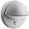 Philips 16246/87/PN June vonkajšie nástenné svietidlo E27 1x42W IP44 šedé s pohybovým čidlom