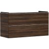Hansgrohe Xelu Q - Umývadlová skrinka, 63x118x50 cm, 2 zásuvky, tmavý orech/chróm 54038000