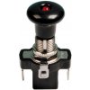 Spínač 12V 10A push-pull červený Lampa