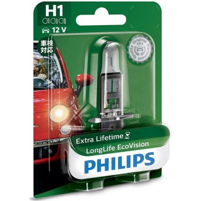 Philips Autožiarovka Philips ECO VISION 12258LLECOB1 H1 P14,5s/55W/12V P3214 + záruka 3 roky zadarmo