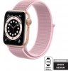 Sportovní řemínek Crong Crong Nylon pro Apple Watch 38/40 mm (pudrová růžová)